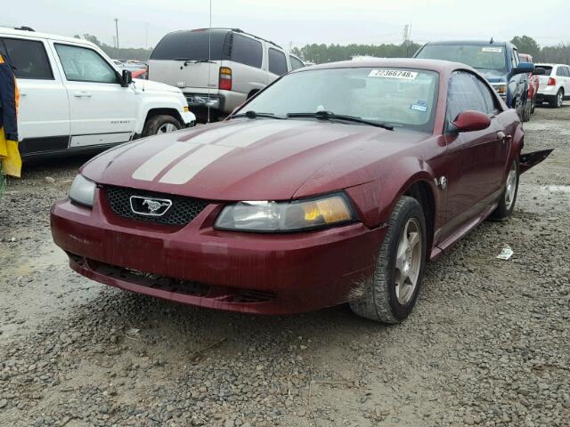 1FAFP40484F104440 - 2004 FORD MUSTANG RED photo 2