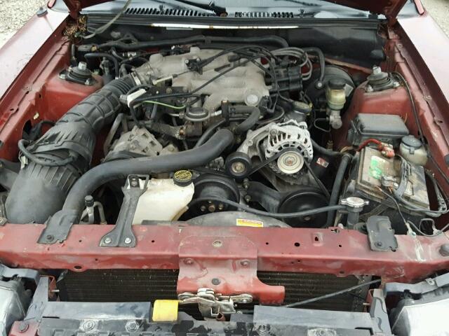 1FAFP40484F104440 - 2004 FORD MUSTANG RED photo 7