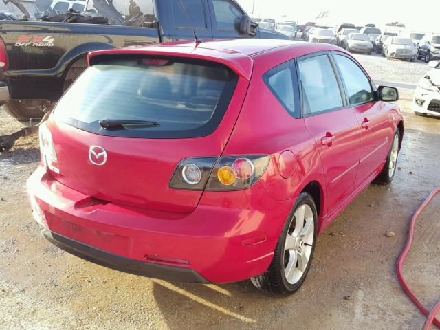 JM1BK143641198130 - 2004 MAZDA 3 HATCHBAC RED photo 4