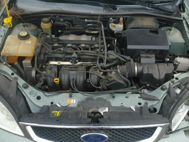 1FAFP34N45W316461 - 2005 FORD FOCUS ZX4 GREEN photo 7