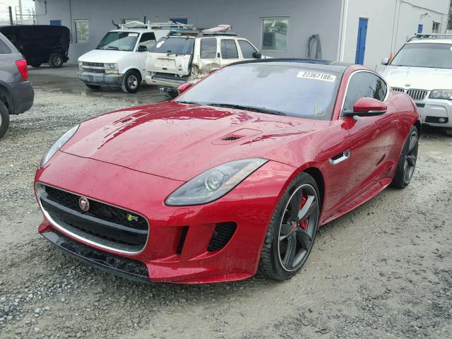 SAJWJ6DL6HMK43607 - 2017 JAGUAR F-TYPE R RED photo 2