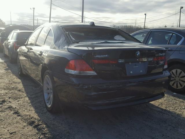 WBAGL63544DP72755 - 2004 BMW 745 I BLACK photo 3