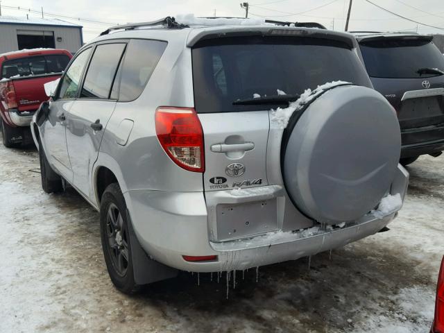 JTMBK33V986028187 - 2008 TOYOTA RAV4 SILVER photo 3