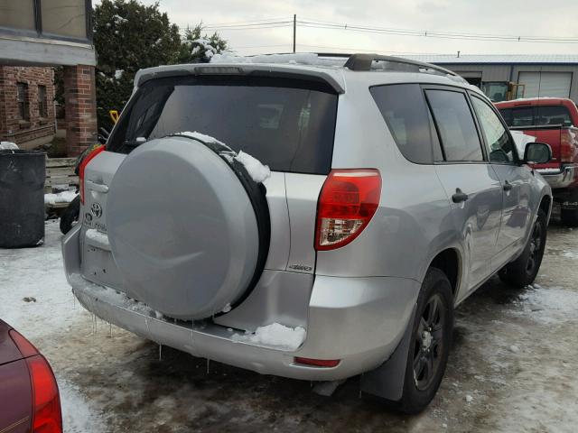 JTMBK33V986028187 - 2008 TOYOTA RAV4 SILVER photo 4