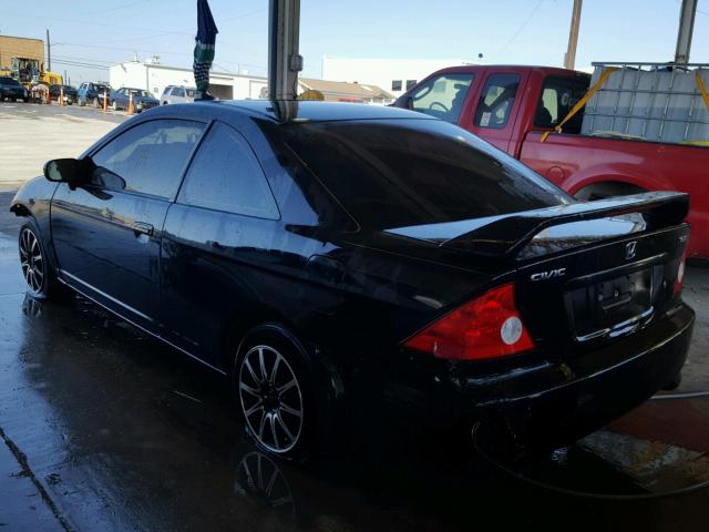 1HGEM22975L009822 - 2005 HONDA CIVIC EX შავი ფოტო 3
