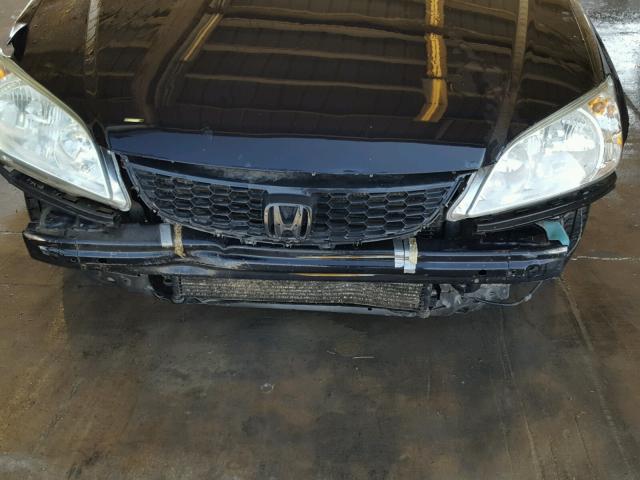 1HGEM22975L009822 - 2005 HONDA CIVIC EX შავი ფოტო 9