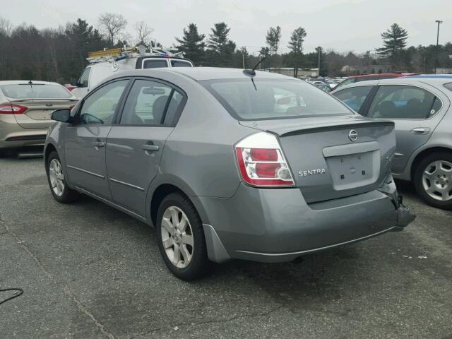 3N1AB61E98L621427 - 2008 NISSAN SENTRA 2.0 GRAY photo 3