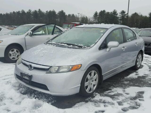 2HGFA16568H350399 - 2008 HONDA CIVIC LX SILVER photo 2