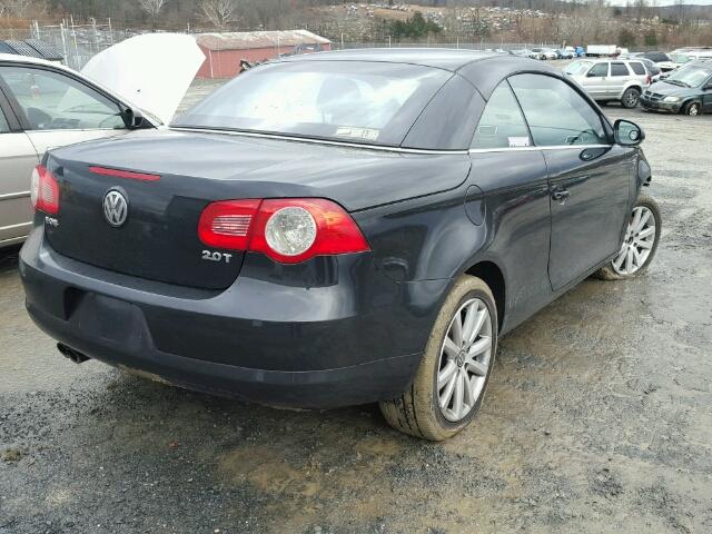 WVWBA71F58V026643 - 2008 VOLKSWAGEN EOS TURBO BLACK photo 4