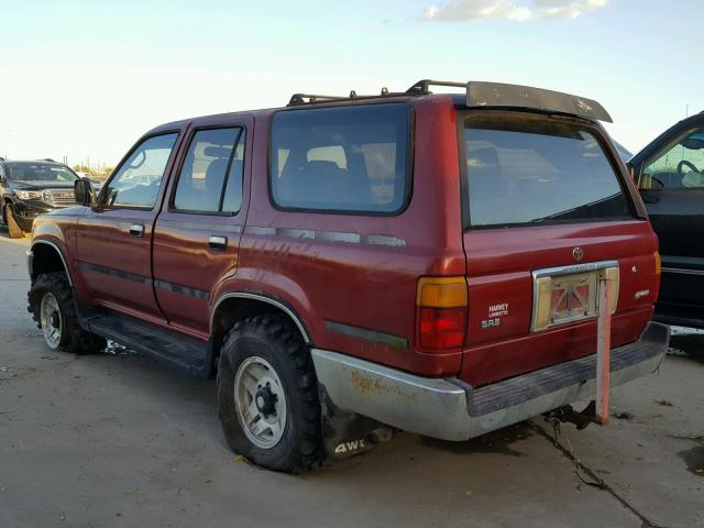 JT3VN39W5N8034108 - 1992 TOYOTA 4RUNNER VN MAROON photo 3