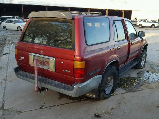 JT3VN39W5N8034108 - 1992 TOYOTA 4RUNNER VN MAROON photo 4