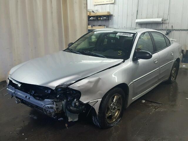 1G2NW52E22M654959 - 2002 PONTIAC GRAND AM G SILVER photo 2