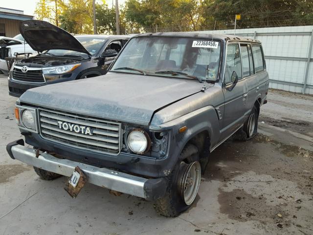 JT3FJ60GXH1139876 - 1987 TOYOTA LAND CRUIS TEAL photo 2