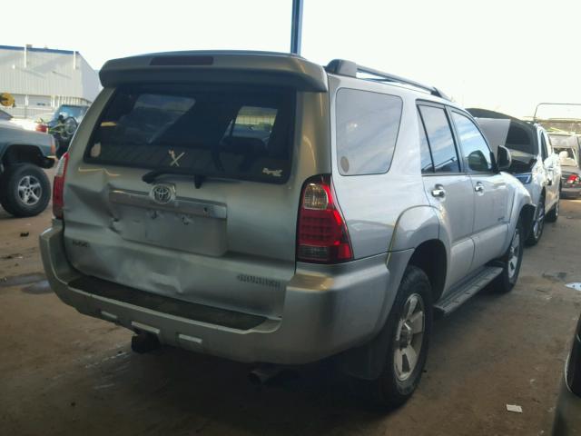 JTEBU14R178079987 - 2007 TOYOTA 4RUNNER SR SILVER photo 4