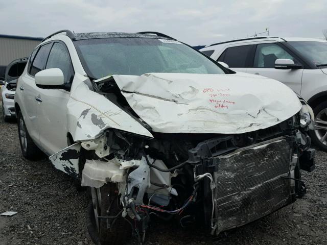 JN8AZ1MW9AW108702 - 2010 NISSAN MURANO S WHITE photo 1