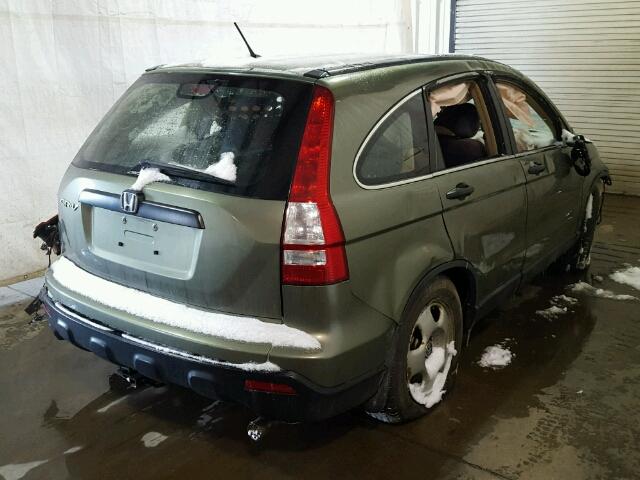 5J6RE48389L053002 - 2009 HONDA CR-V LX GREEN photo 4