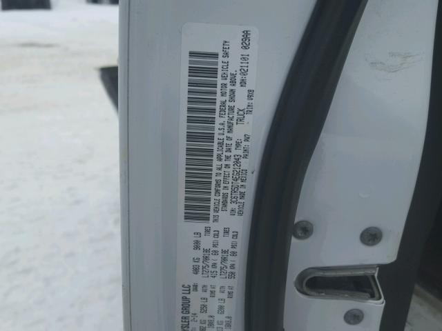 3C6TR5DT4EG212043 - 2014 RAM 2500 SLT WHITE photo 10