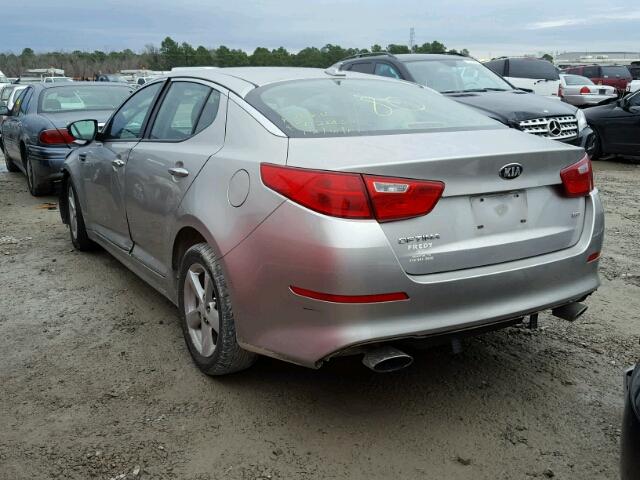 KNAGM4A76F5553704 - 2015 KIA OPTIMA LX SILVER photo 3