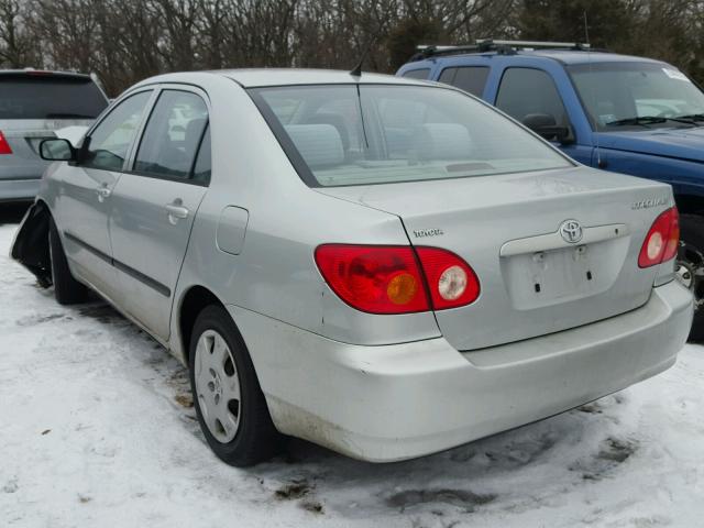 1NXBR32EX3Z052267 - 2003 TOYOTA COROLLA CE GRAY photo 3