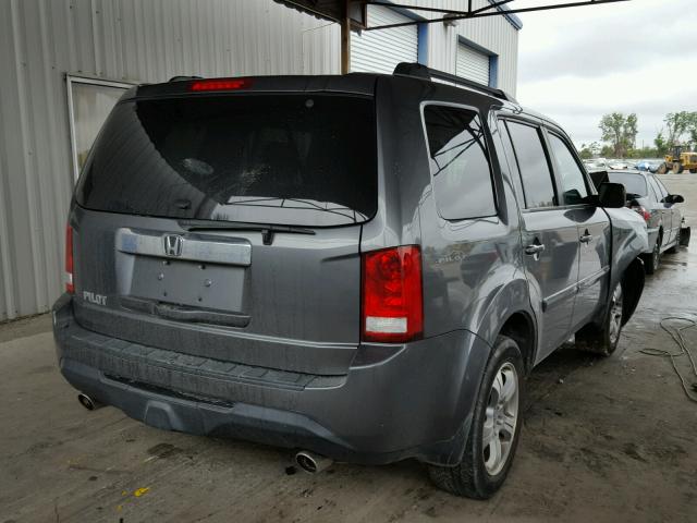 5FNYF3H47CB022769 - 2012 HONDA PILOT EX CHARCOAL photo 4