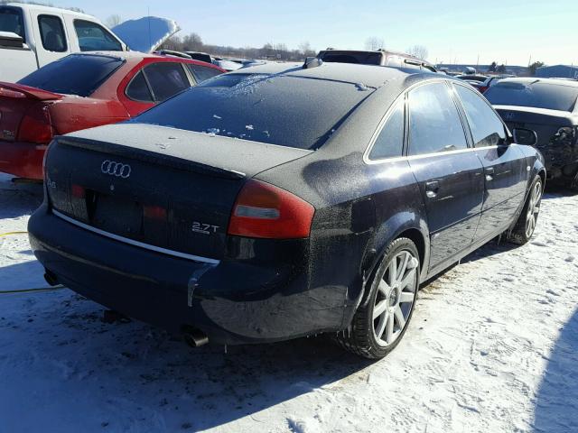 WAUCD64B54N052181 - 2004 AUDI A6 S-LINE BLACK photo 4