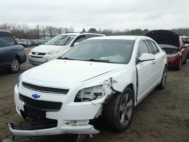 1G1ZC5EU1CF162821 - 2012 CHEVROLET MALIBU 1LT WHITE photo 2