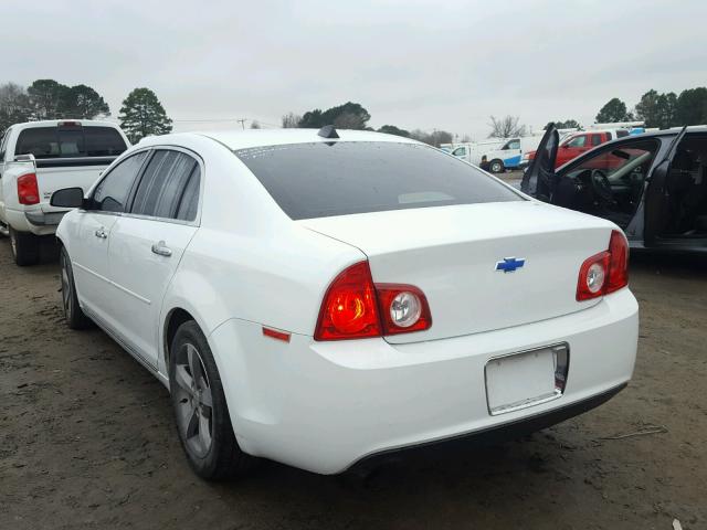 1G1ZC5EU1CF162821 - 2012 CHEVROLET MALIBU 1LT WHITE photo 3