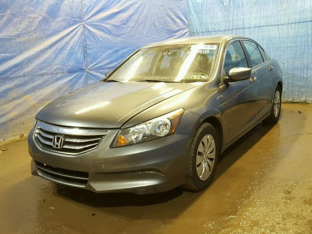 1HGCP2F36CA049046 - 2012 HONDA ACCORD LX GRAY photo 2