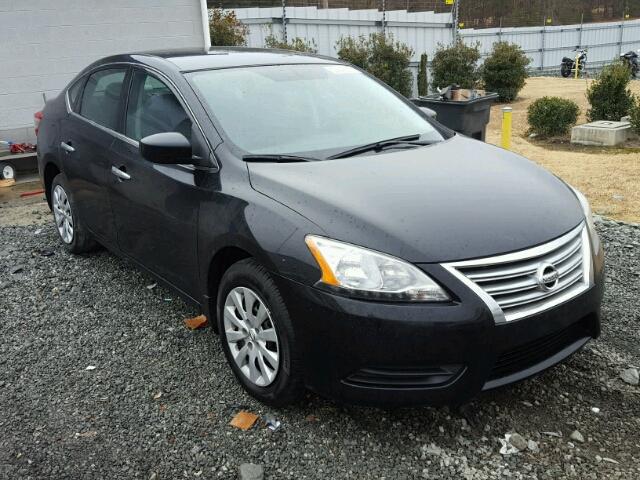 3N1AB7AP5EL695883 - 2014 NISSAN SENTRA S BLACK photo 1