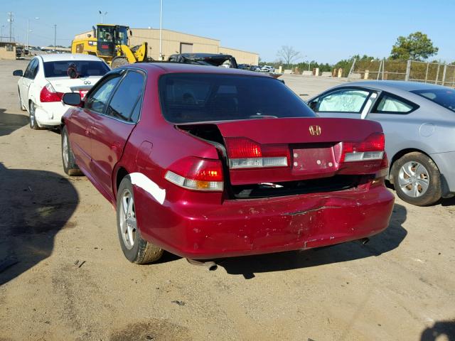 1HGCG16531A062197 - 2001 HONDA ACCORD EX RED photo 3