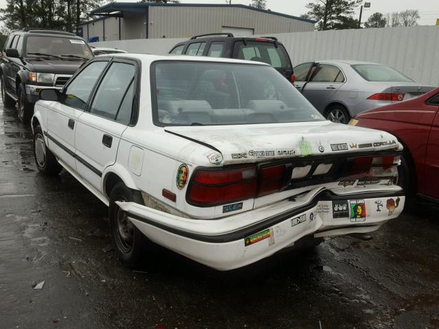 1NXAE94A4NZ284581 - 1992 TOYOTA COROLLA DL WHITE photo 3