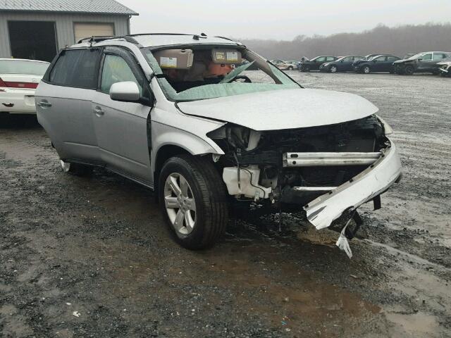 JN8AZ08W47W635267 - 2007 NISSAN MURANO SL SILVER photo 1