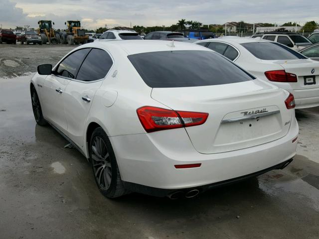 ZAM57RSA3G1173135 - 2016 MASERATI GHIBLI S WHITE photo 3