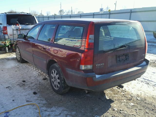 YV1SW61RX21262526 - 2002 VOLVO V70 RED photo 3