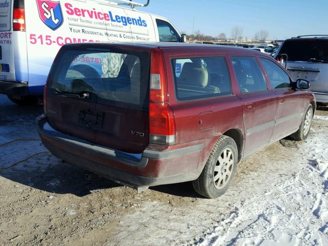 YV1SW61RX21262526 - 2002 VOLVO V70 RED photo 4