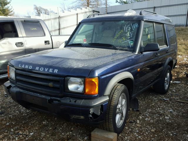 SALTY154X2A743858 - 2002 LAND ROVER DISCOVERY BLUE photo 2