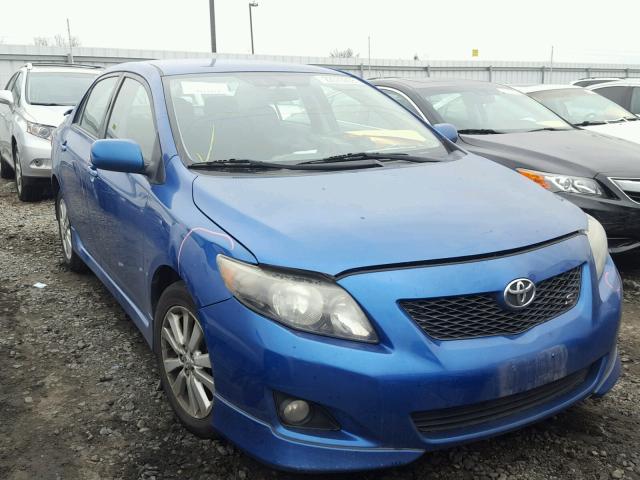 1NXBU4EE5AZ257850 - 2010 TOYOTA COROLLA BA BLUE photo 1