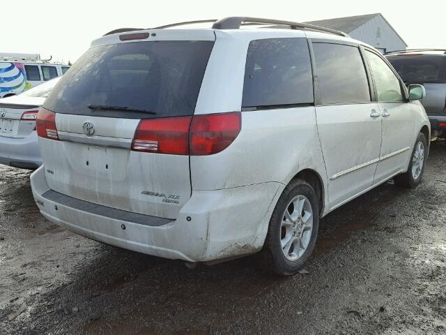 5TDZA22C75S347319 - 2005 TOYOTA SIENNA XLE WHITE photo 4