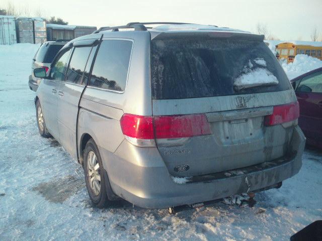 5FNRL38409B015166 - 2009 HONDA ODYSSEY EX GRAY photo 3