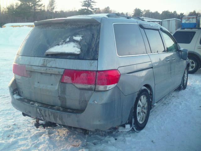 5FNRL38409B015166 - 2009 HONDA ODYSSEY EX GRAY photo 4