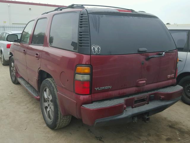 1GKEK63U46J131747 - 2006 GMC YUKON DENA RED photo 3