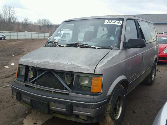 1GNDM19Z7PB188566 - 1993 CHEVROLET ASTRO GRAY photo 2