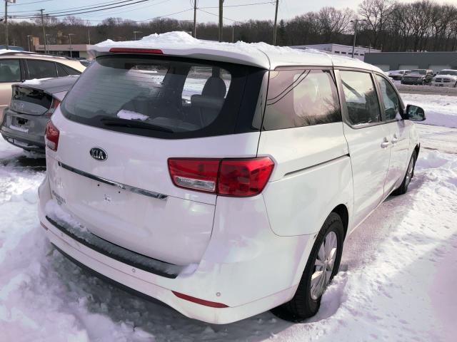 KNDMA5C19F6021676 - 2015 KIA SEDONA L WHITE photo 4