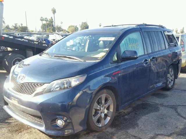 5TDXK3DC8BS143194 - 2011 TOYOTA SIENNA SPO BLUE photo 2