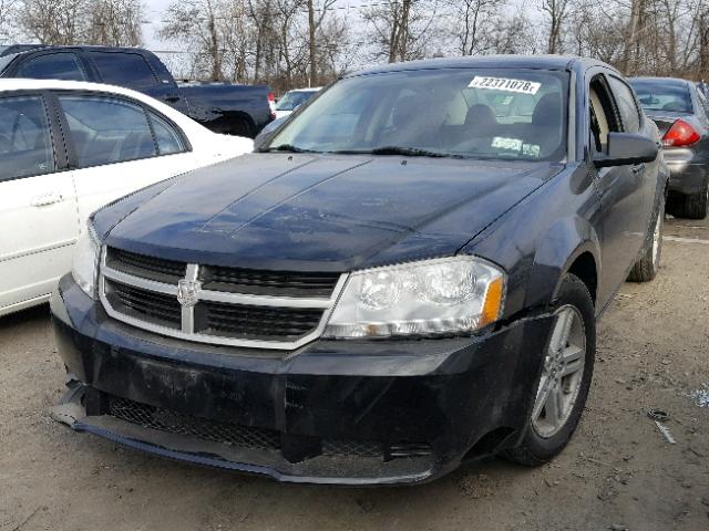 1B3LC56J98N154952 - 2008 DODGE AVENGER SX BLACK photo 2