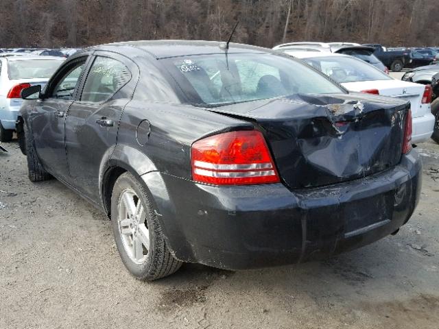 1B3LC56J98N154952 - 2008 DODGE AVENGER SX BLACK photo 3