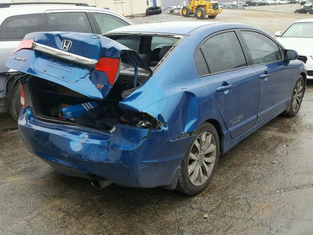 2HGFA5E5XBH700407 - 2011 HONDA CIVIC SI BLUE photo 4