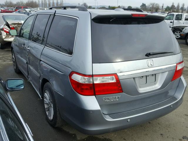 5FNRL38836B002152 - 2006 HONDA ODYSSEY TO BLUE photo 3