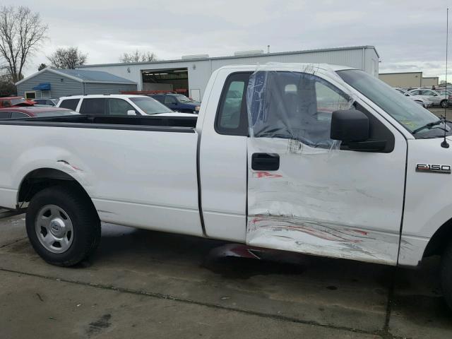 1FTRF12W27KC65174 - 2007 FORD F150 WHITE photo 9