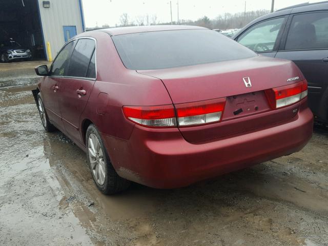 1HGCM56674A146049 - 2004 HONDA ACCORD EX MAROON photo 3